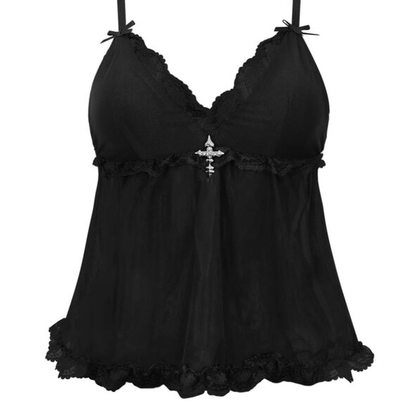 Named Collective Tops - Named Collective Feral Sheer Mesh Cami Top